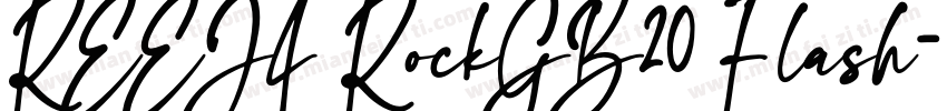 REEJI RockGB20 Flash字体转换